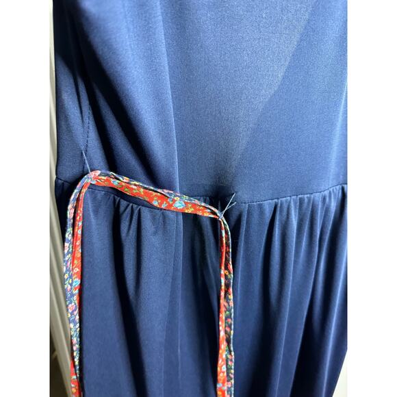 Jody T of California Vintage 70's Prairie Cottage Tier Floral Ruffle Midi Dress - Picture 13 of 16